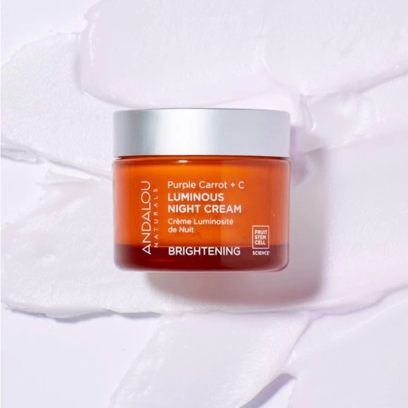 Andalou Brightening Purple Carrot + Vitamin C Luminous Night Cream | New - Picture 2 of 9